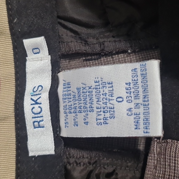 Ladies brown pressed dress pants in size 0 - Picture 6 of 9